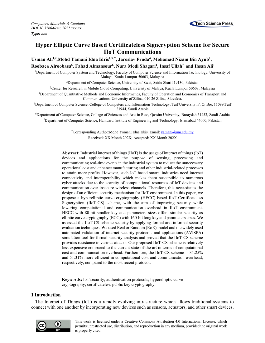 PDF RFID Authentication Scheme Based on Hyperelliptic Curve  