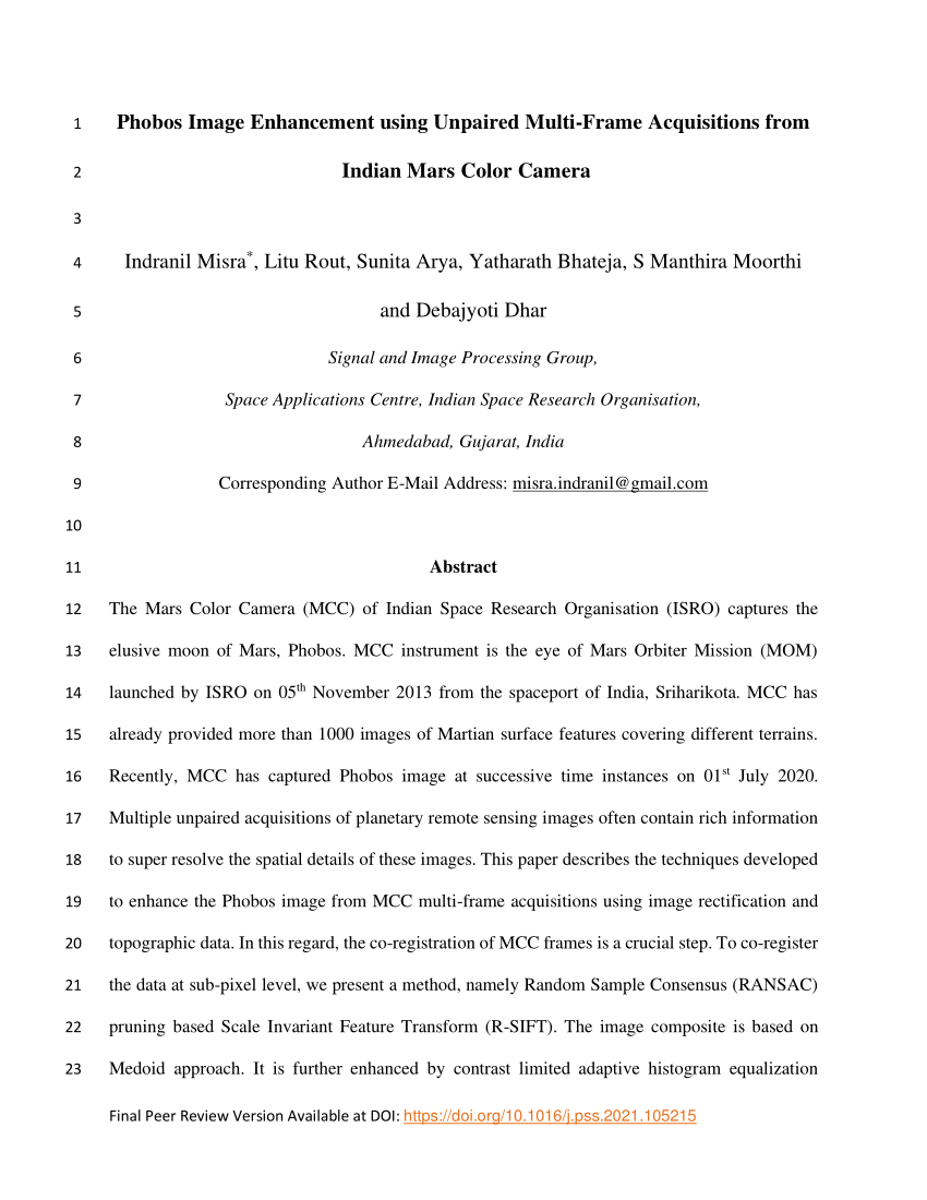 (PDF) Phobos Image Enhancement using Unpaired Multi-Frame Acquisitions Sns-Brigh10