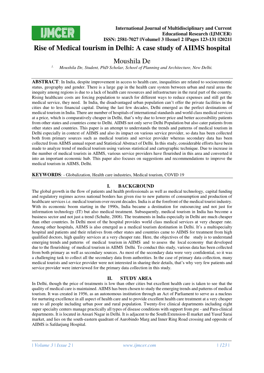 medical tourism case study