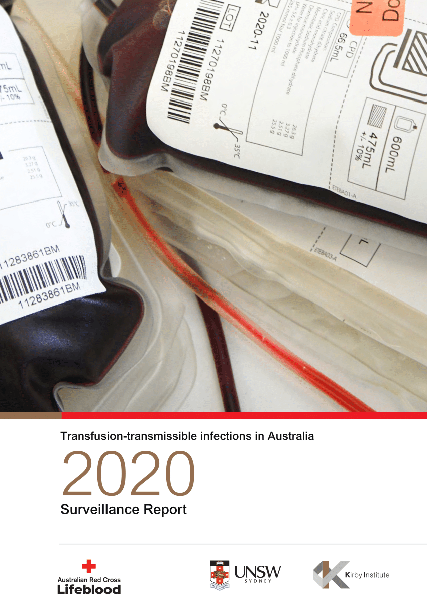 Pdf Transfusion Transmissible Infections In Australia Surveillance