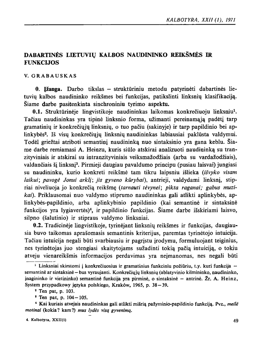 cancer clarity Serious PDF) Dabartinės lietuvių kalbos naudininko reikšmės ir funkcijos