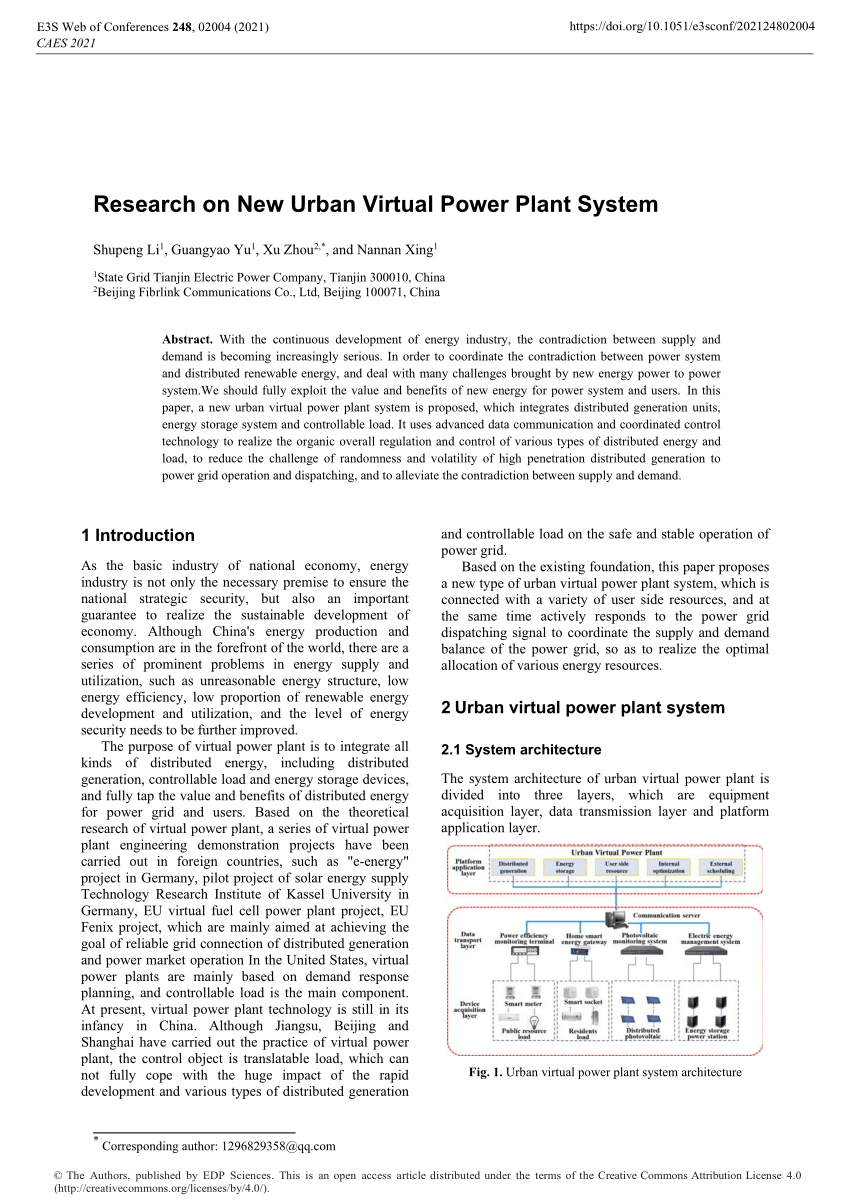 thesis on virtual power plant