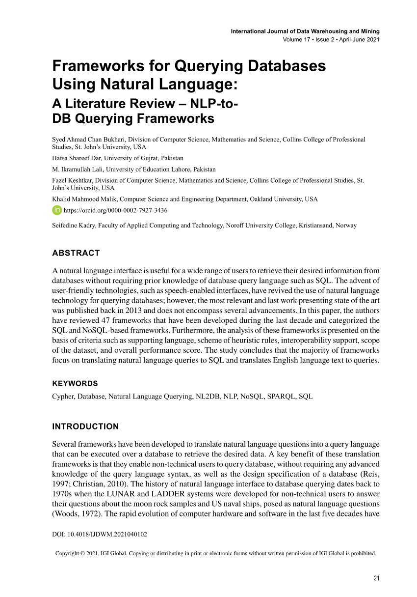 literature review using nlp