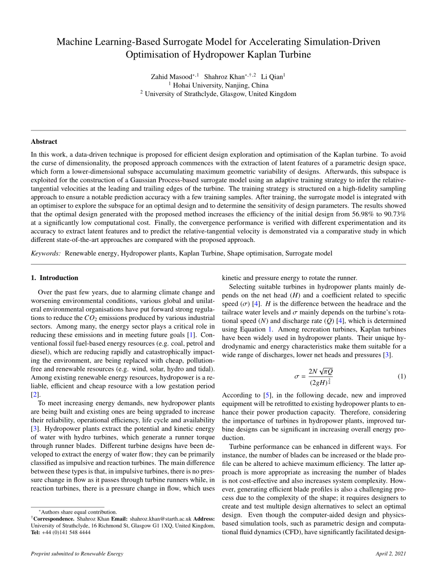 (PDF) Machine Learning-Based Surrogate Model for Accelerating ...