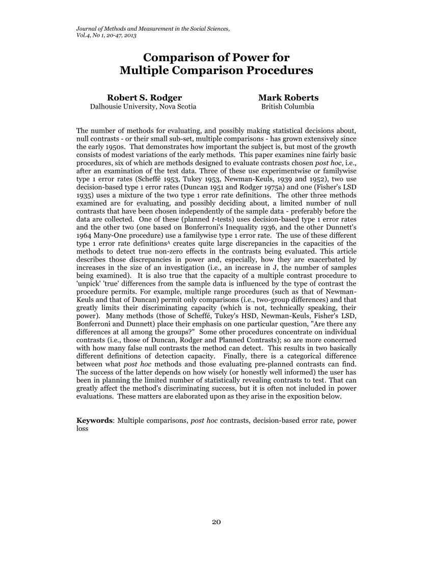 pdf-comparison-of-power-for-multiple-comparison-procedures