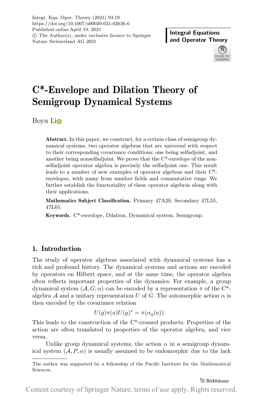 C*-Envelope and Dilation Theory of Semigroup Dynamical Systems