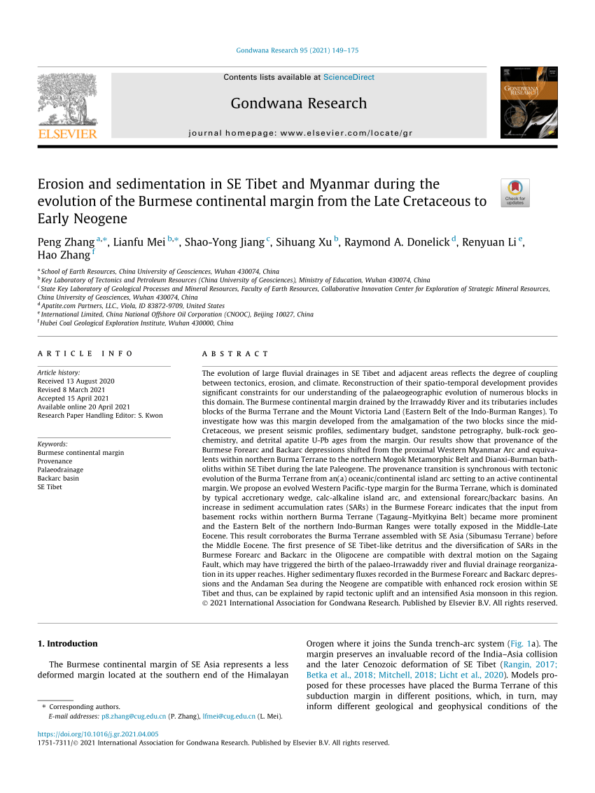 Mid-Cenozoic fluvio-deltaic to marine environments of the Salin Sub-basin,  Central Myanmar - ScienceDirect