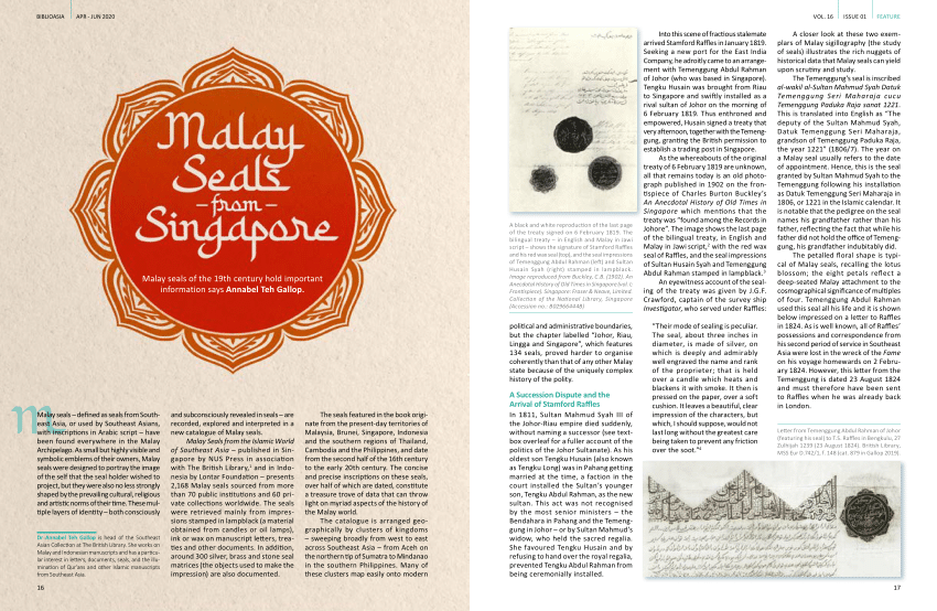 PDF) Malay seals from Singapore