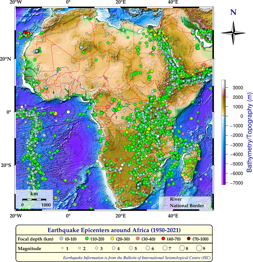 (PDF) Earthquake epicenters within and around Africa