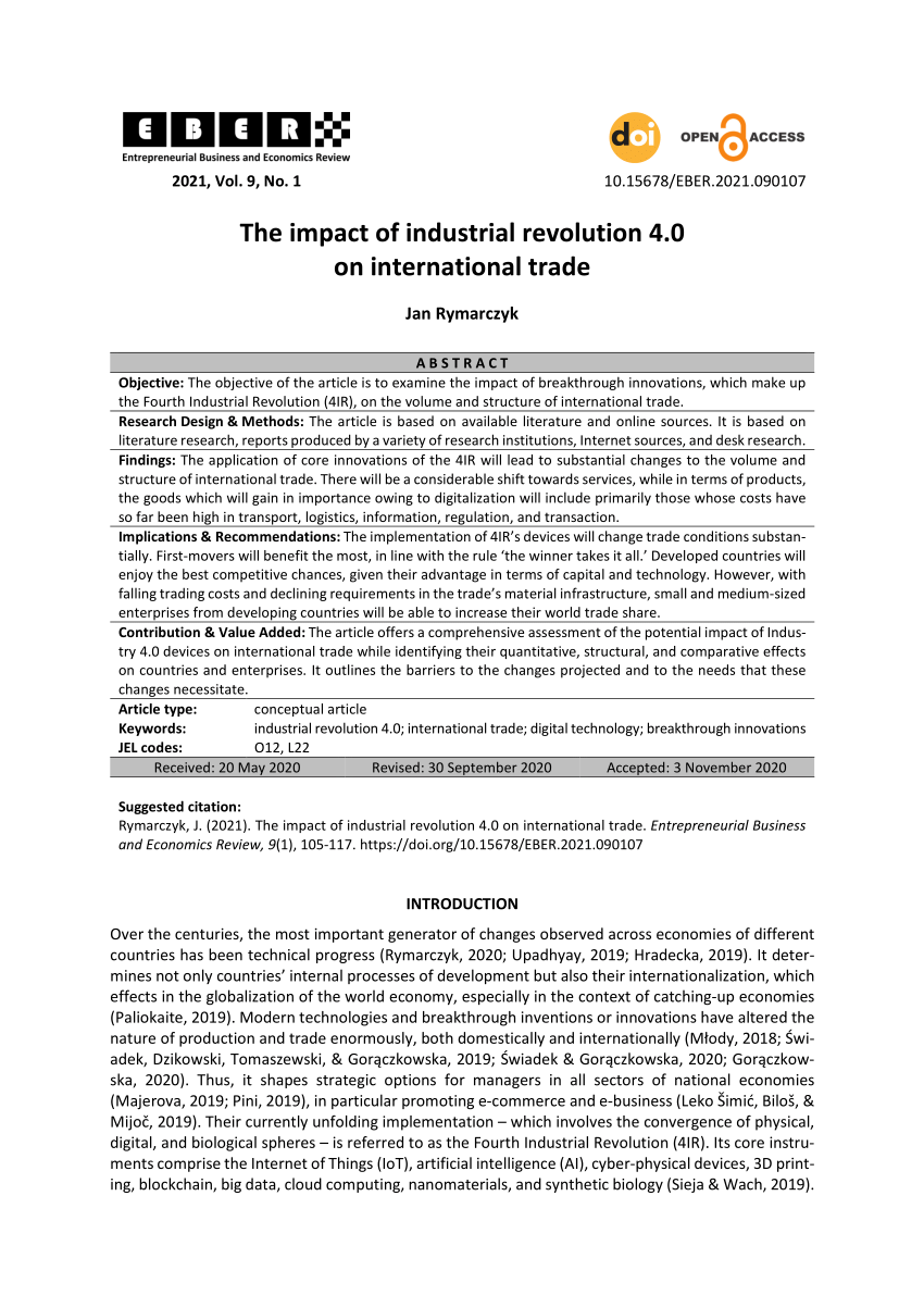 industrial revolution 4.0 research paper