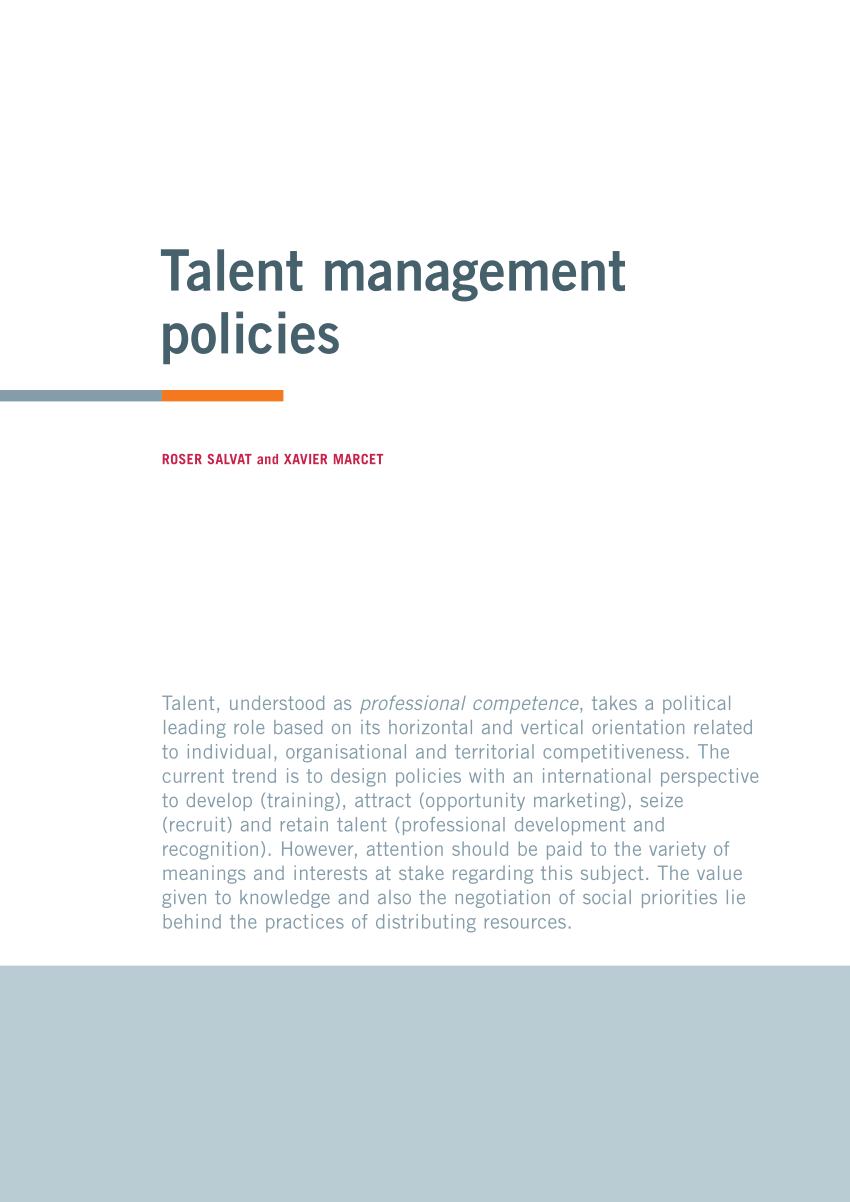research paper on talent management pdf