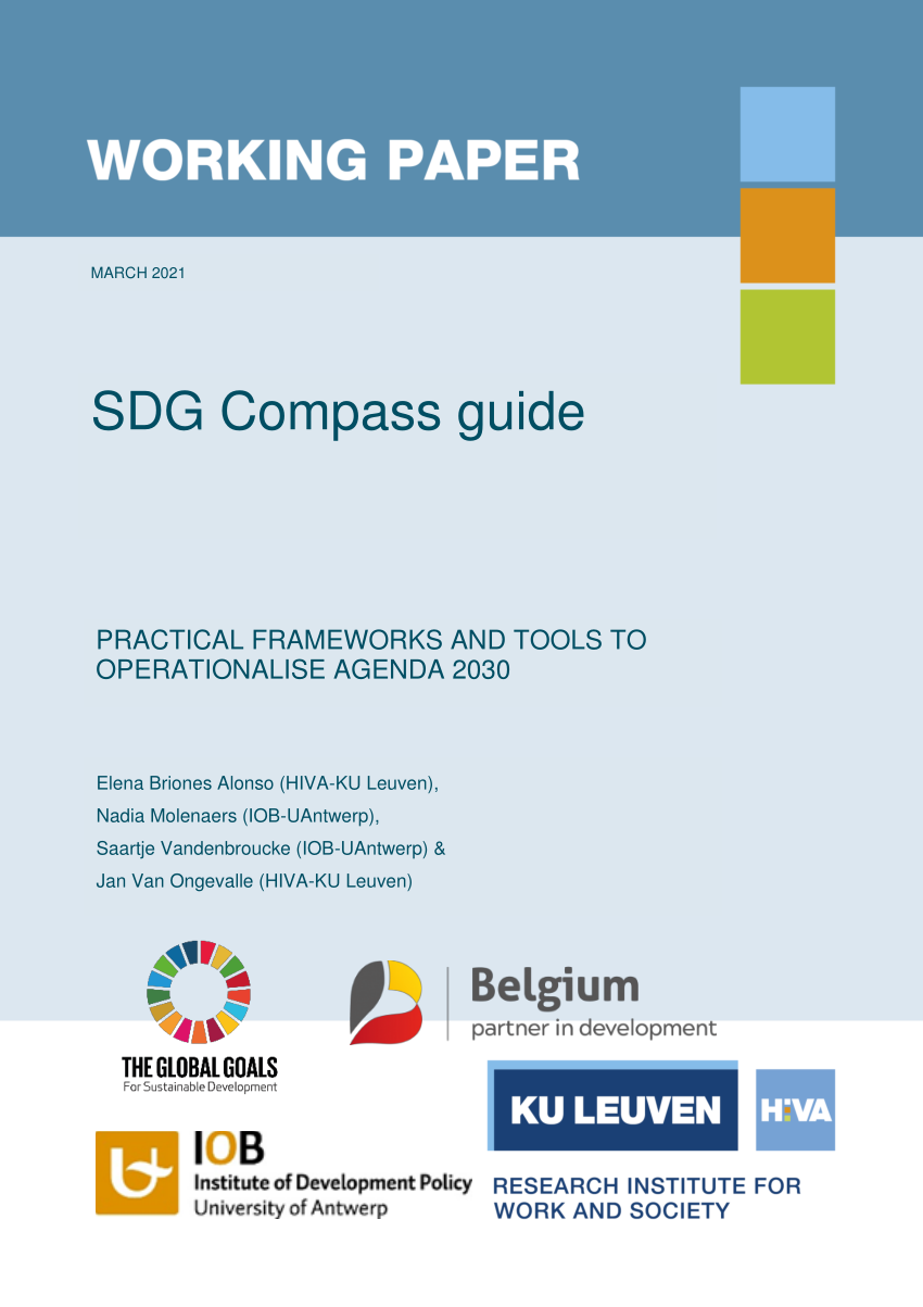 Pdf Sdg Compass Guide Practical Frameworks And Tools To Operationalise Agenda 2030