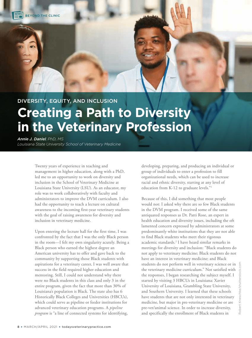 diversity essay vet school