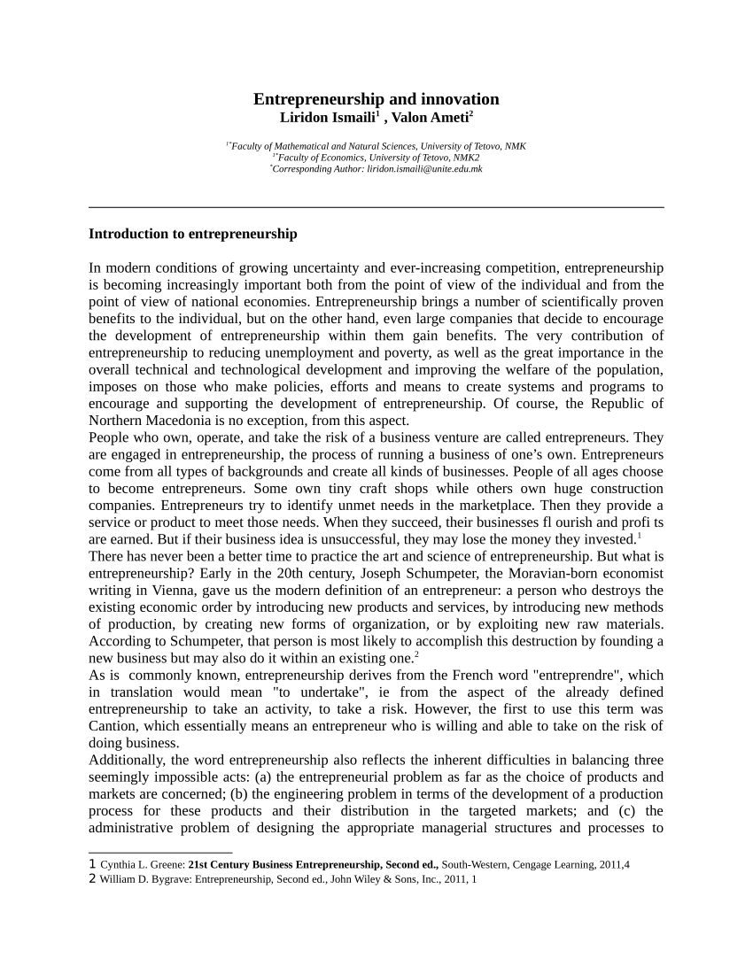 research paper about innovation