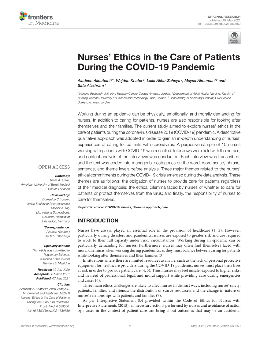 Everyday ethics: ethical issues and stress in nursing practice