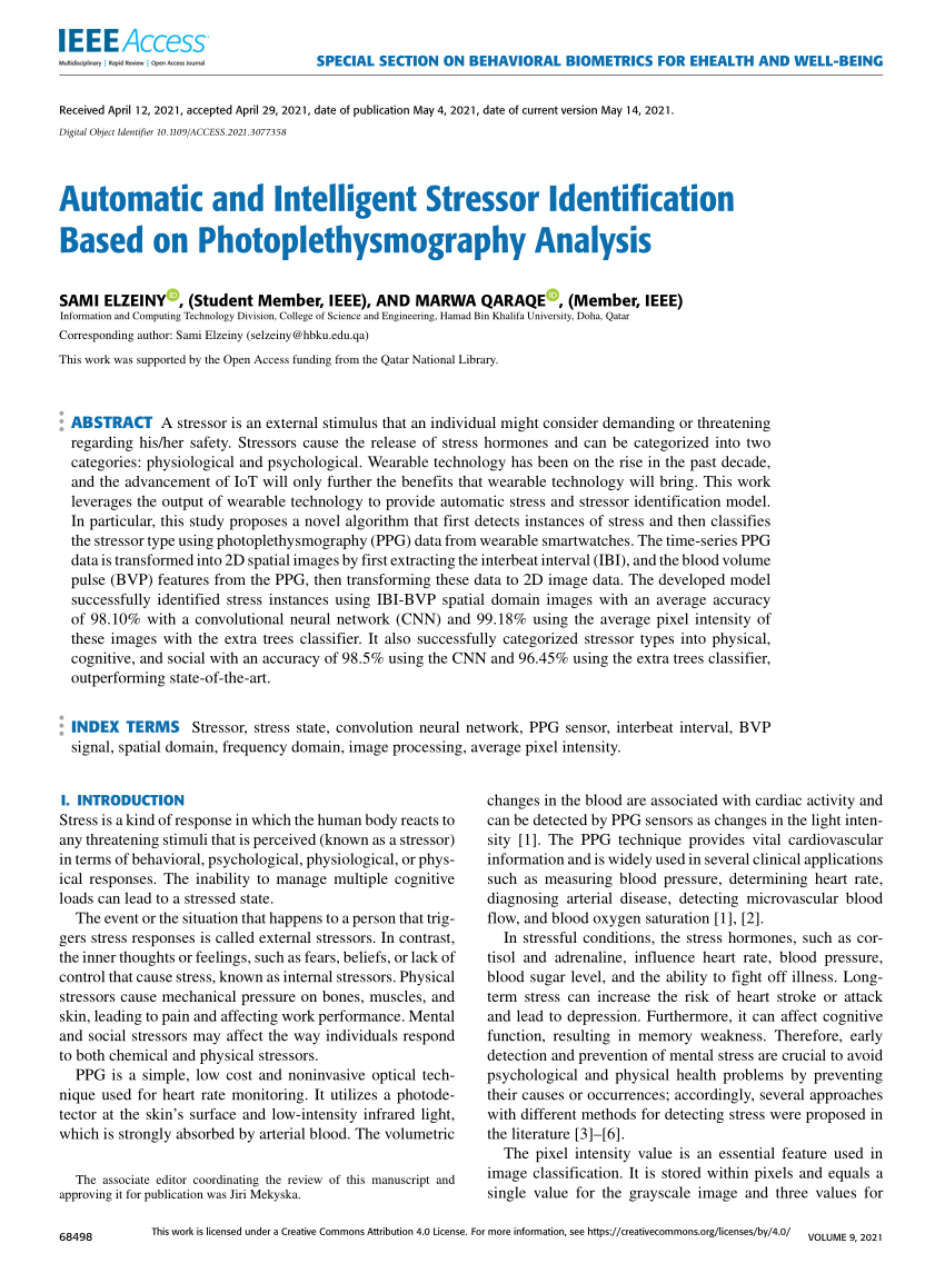 (PDF) Automatic and Intelligent Stressor Identification Based on ...