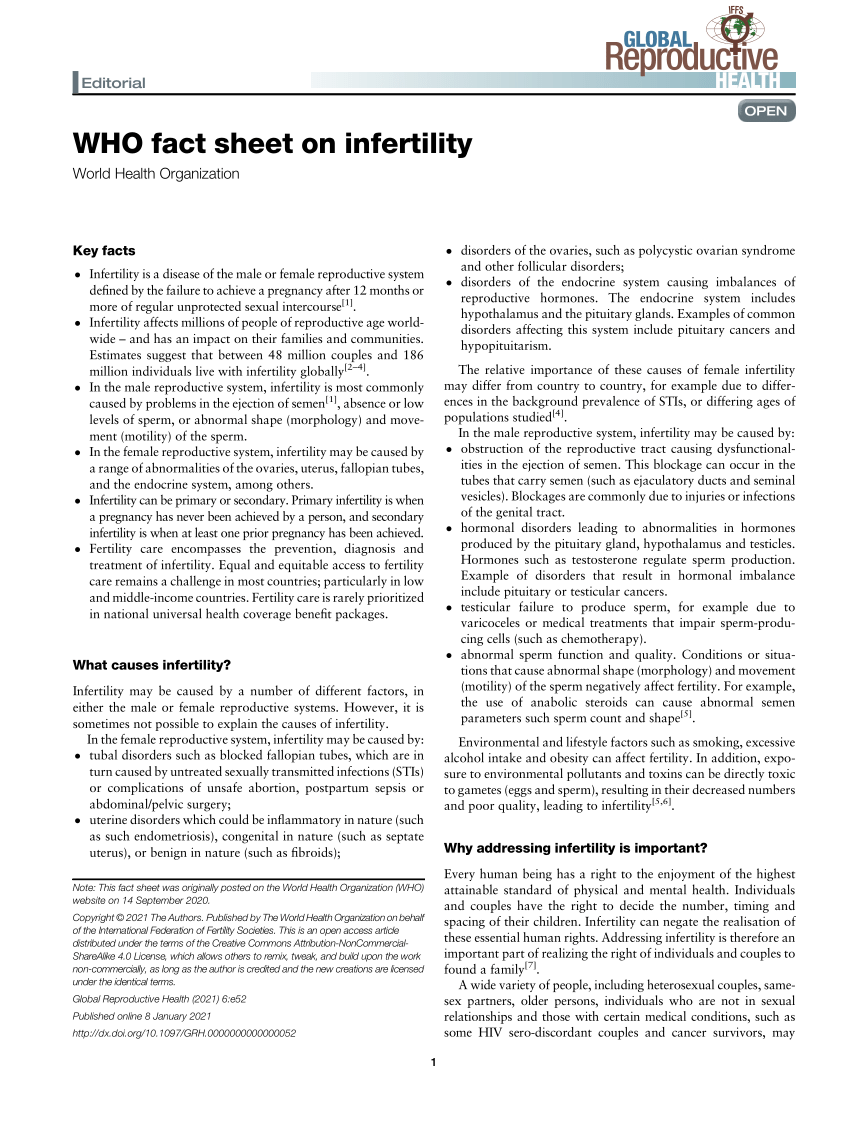 the impact of technology on infertility research paper