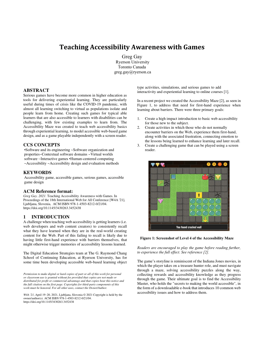 Gaming World - Accessible Gaming Experience