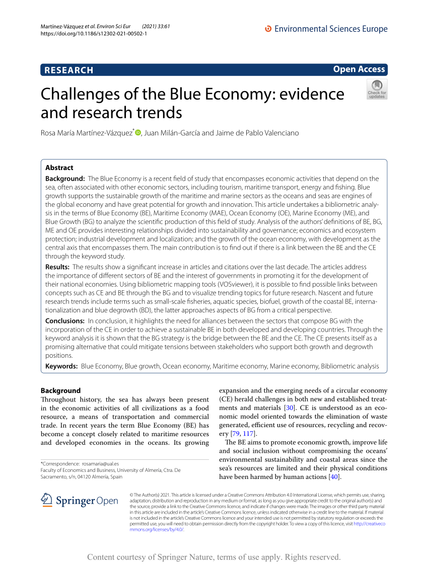 essay blue economy