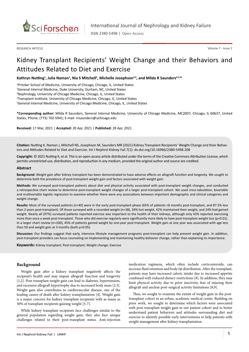 pdf-kidney-transplant-recipients-weight-change-and-their-behaviors