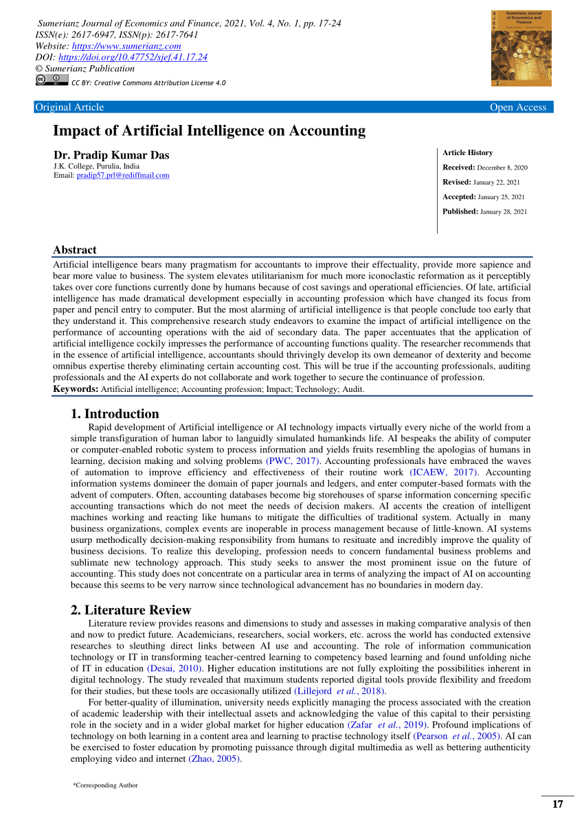 research paper on artificial intelligence in accounting