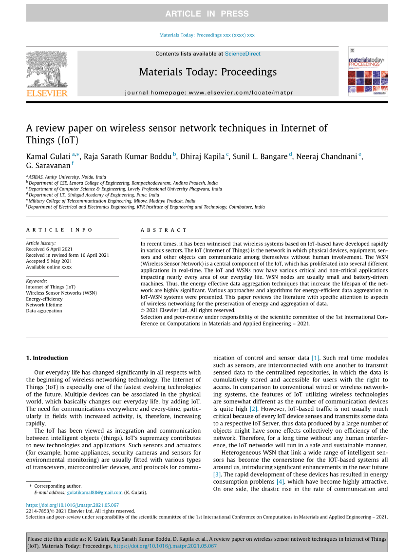 research paper of iot