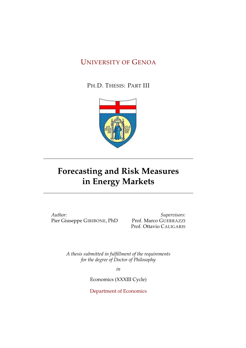 phd thesis in financial markets