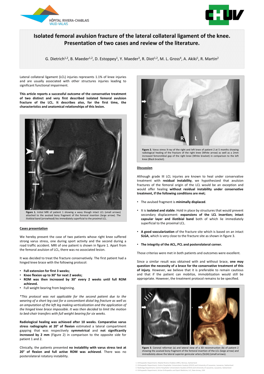 Pdf Isolated Femoral Avulsion Fracture Of The Lateral Collateral Ligament Of The Knee