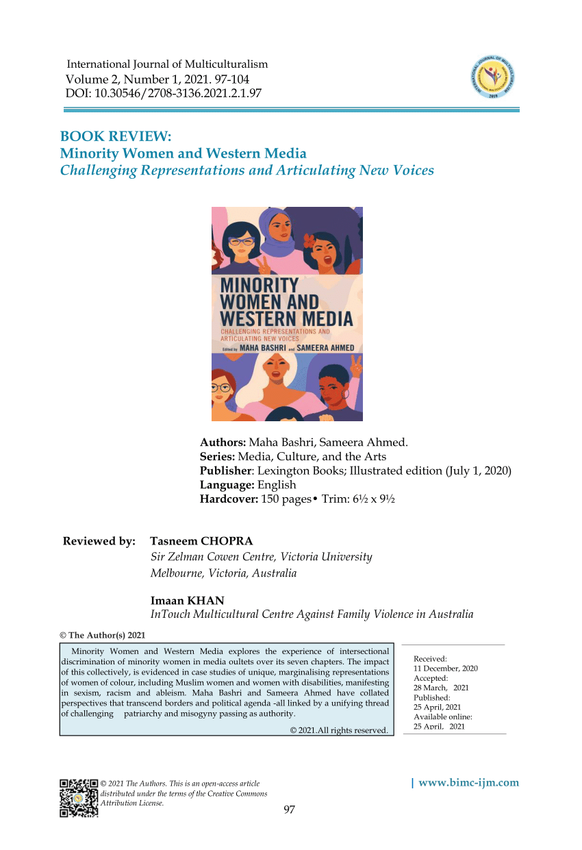 Minority Women and Western Media: Challenging Representations and  Articulating New Voices - 9781498599863