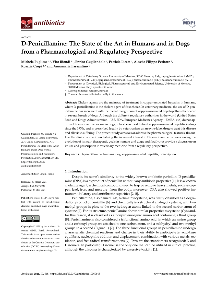 Penicillamine side 2025 effects in dogs