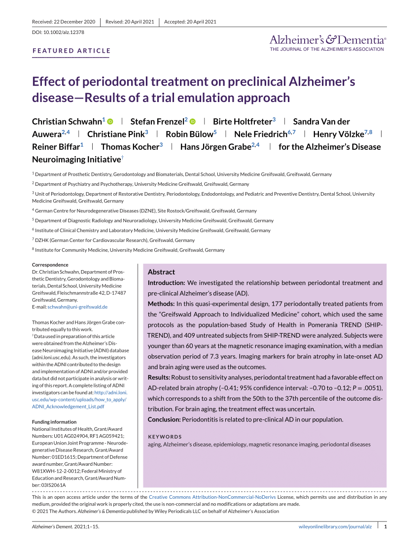 PDF) High-throughput target trial emulation for Alzheimer's