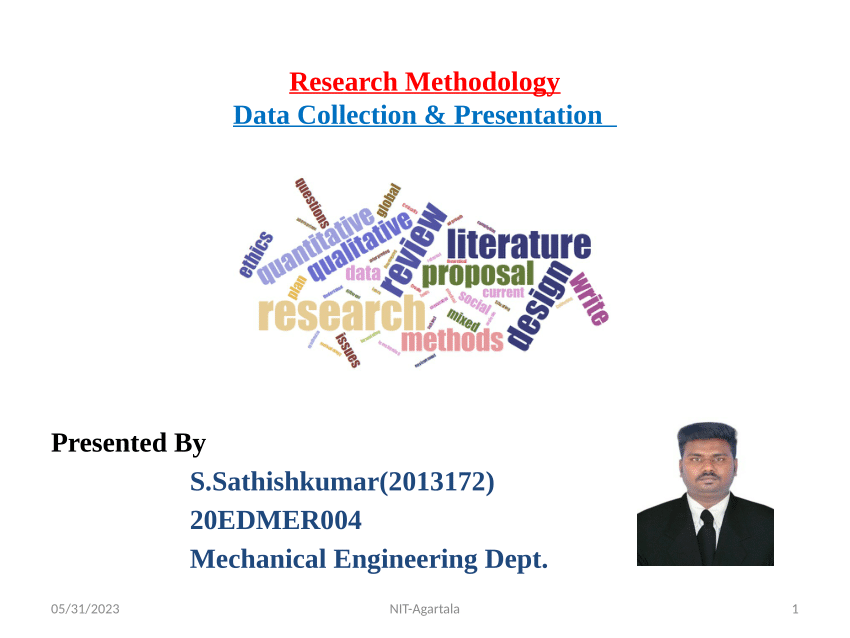 data presentation in research methodology pdf