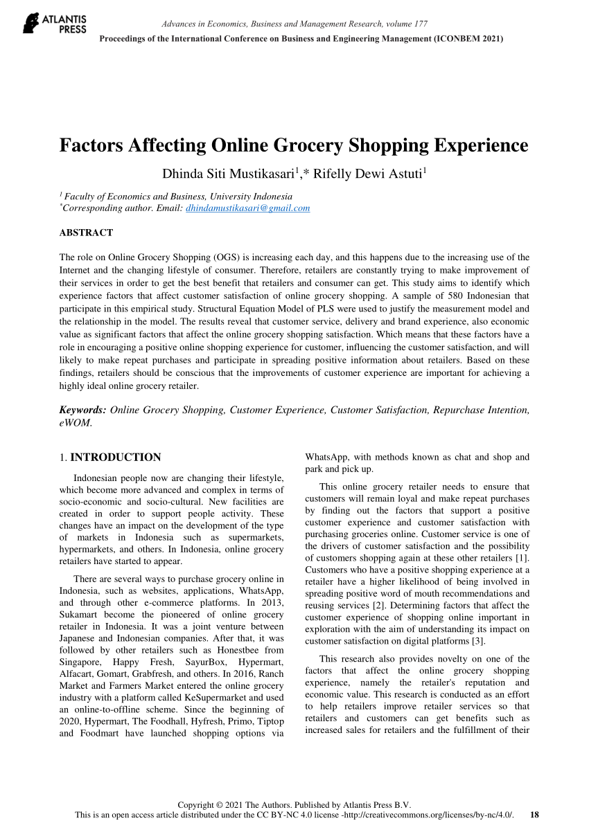 online grocery research paper