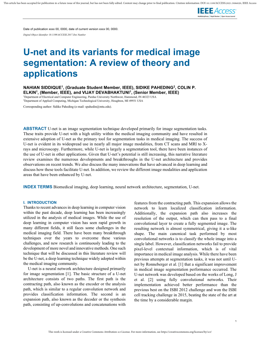 U-Net: A Versatile Deep Learning Architecture for Image