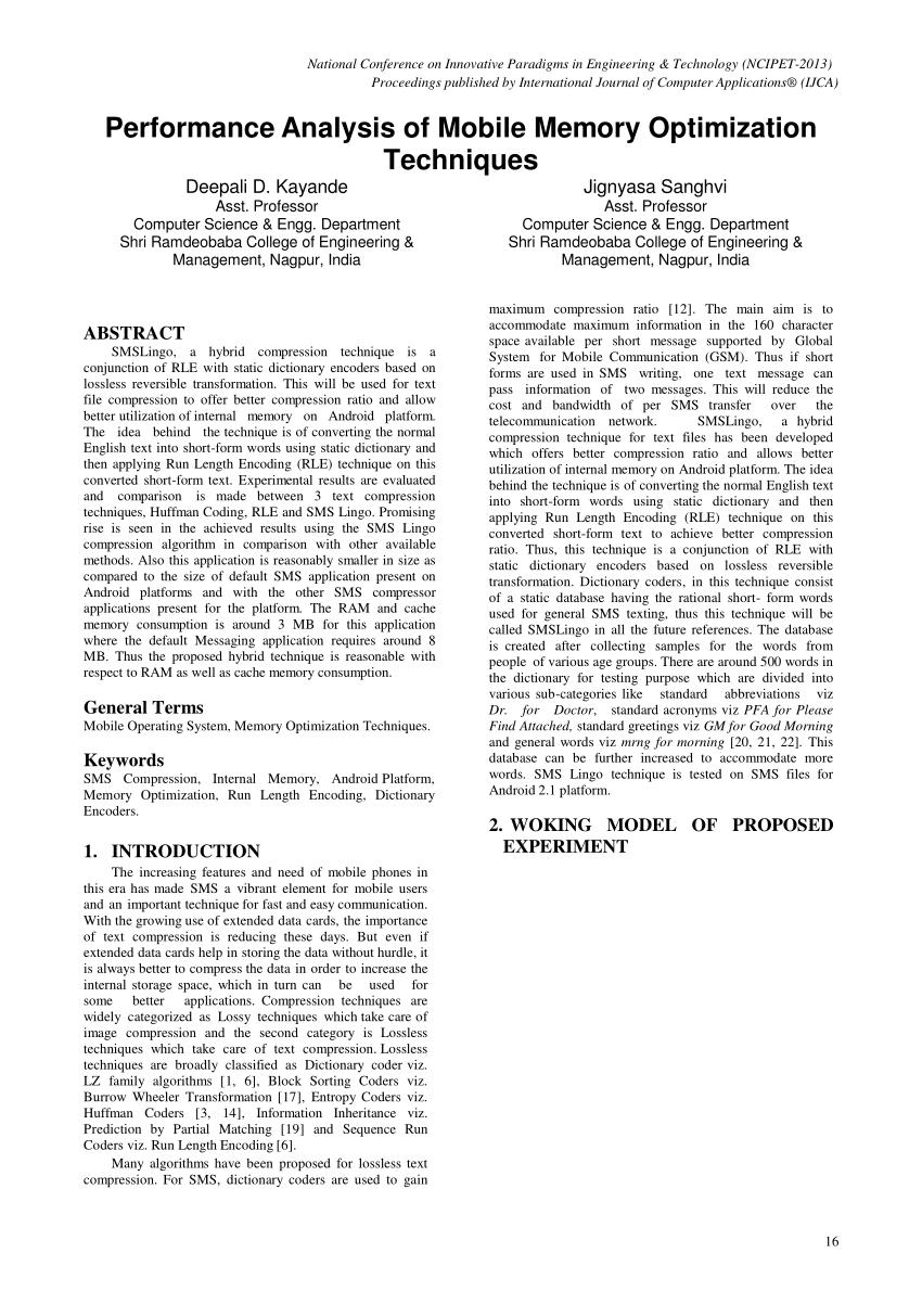 pdf-performance-analysis-of-mobile-memory-optimization-techniques