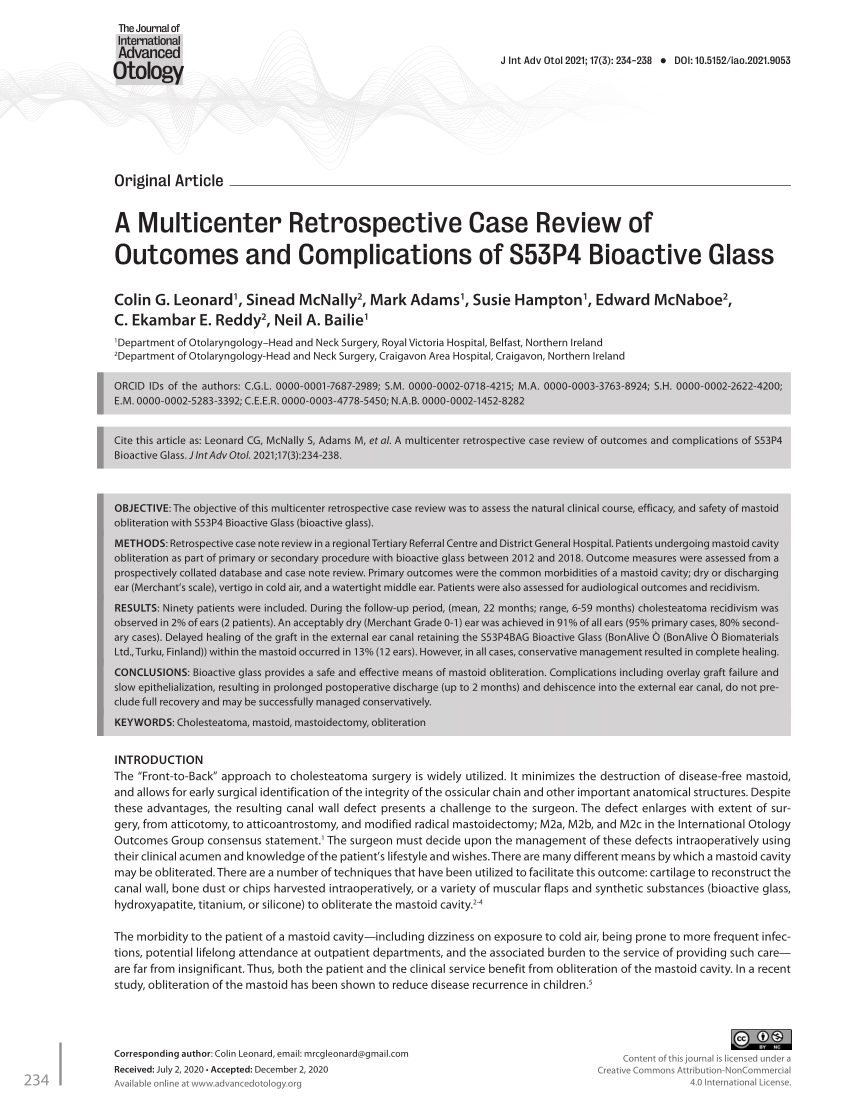 multicenter retrospective case study