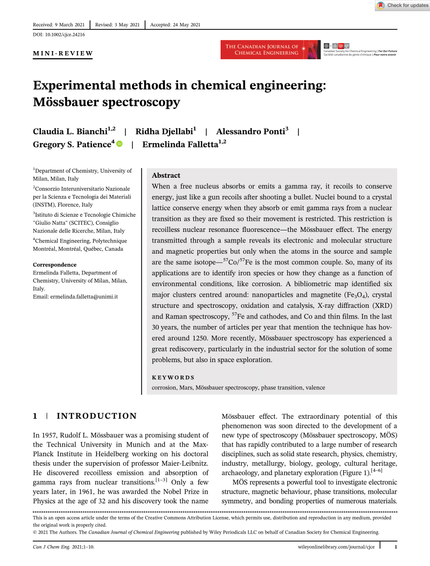 experimental methods in chemical engineering