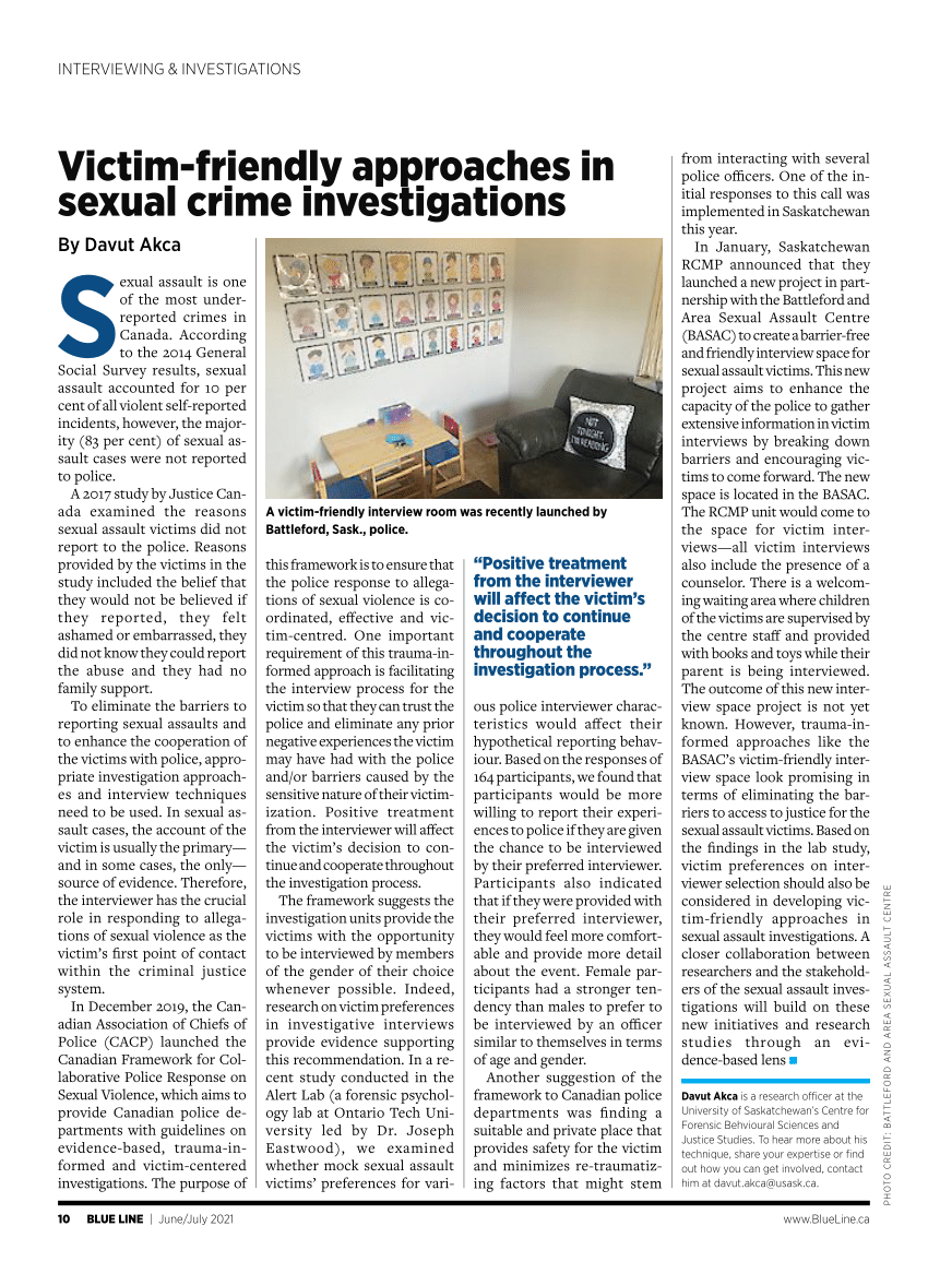 Pdf Victim Friendly Approaches In Sexual Crime Investigations 1692
