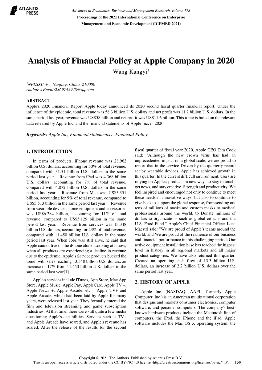 financial policy research paper