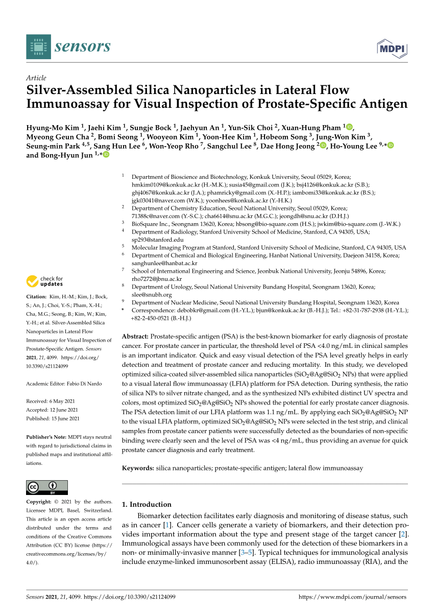 PDF) Silver-Assembled Silica Nanoparticles in Lateral Flow