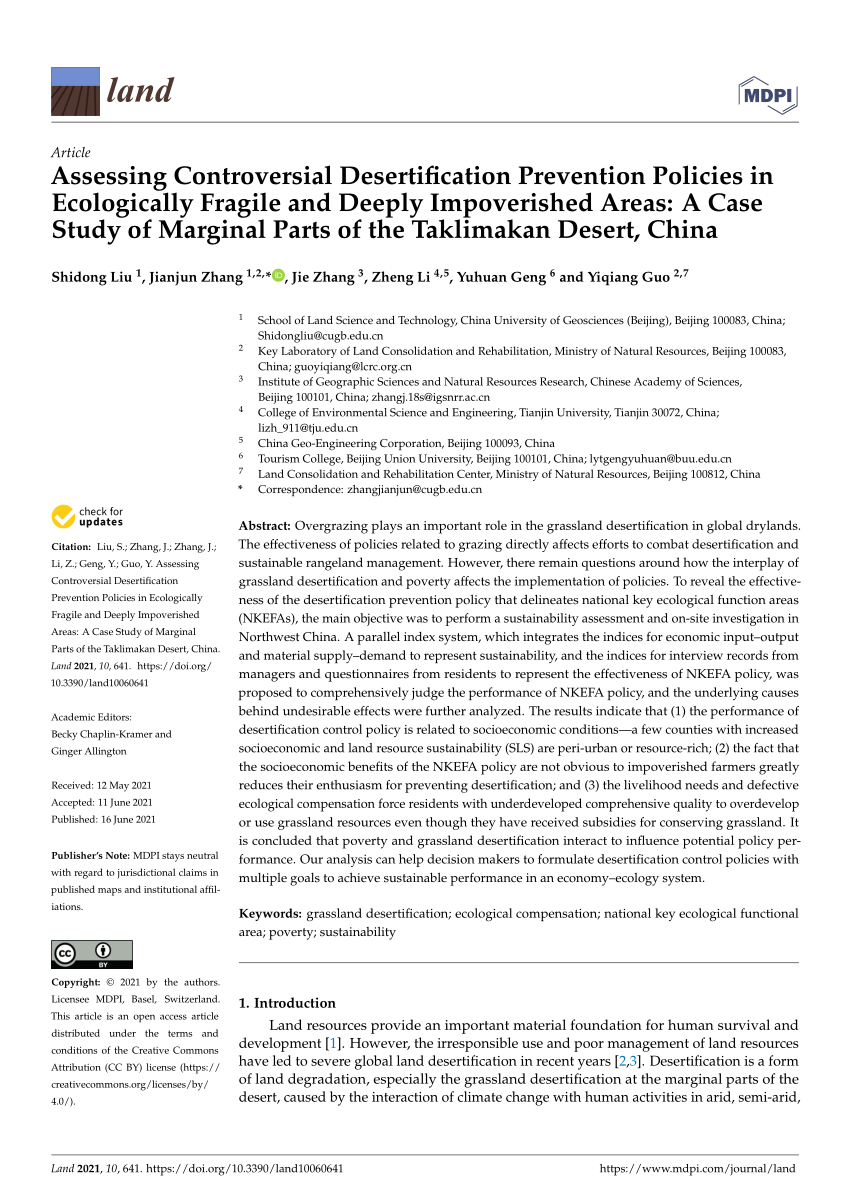 desertification in china case study