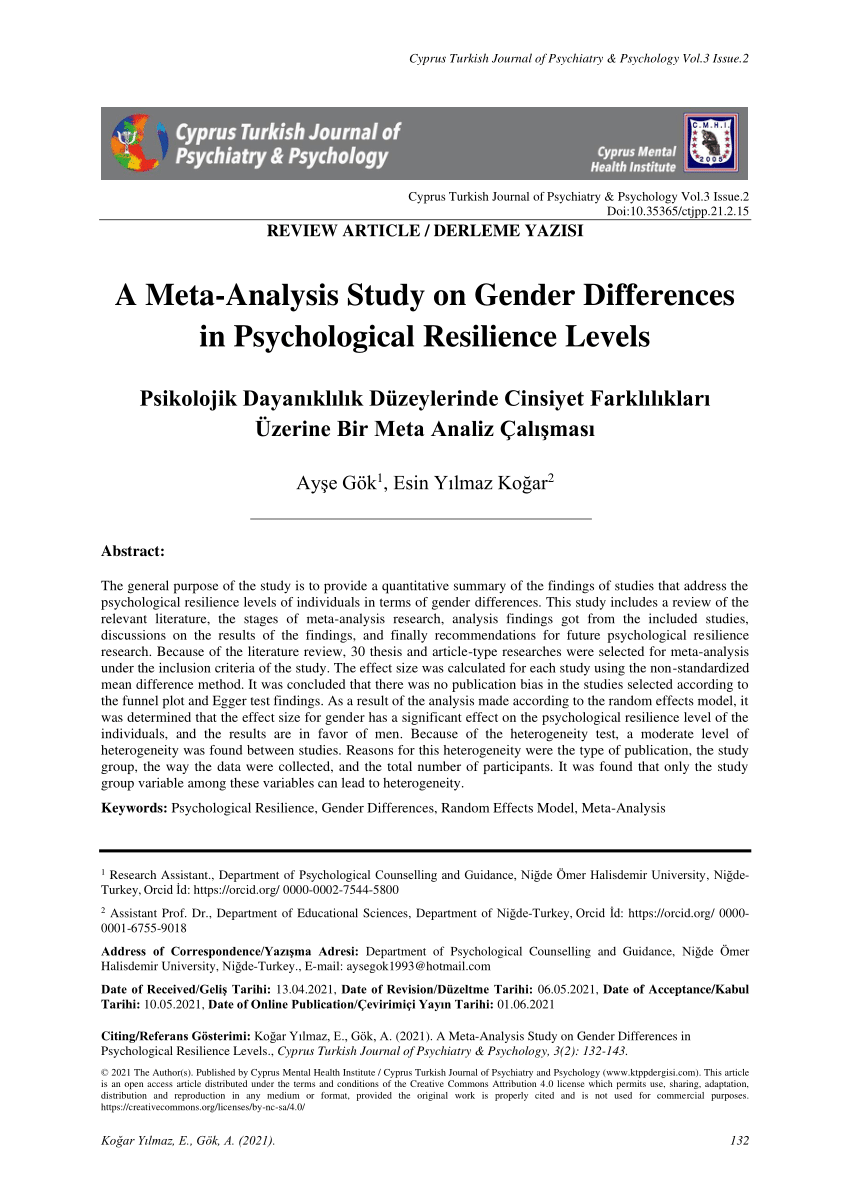 psychological resilience research paper