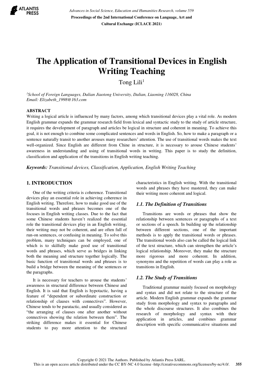 Transitional Devices And Their Uses With Examples