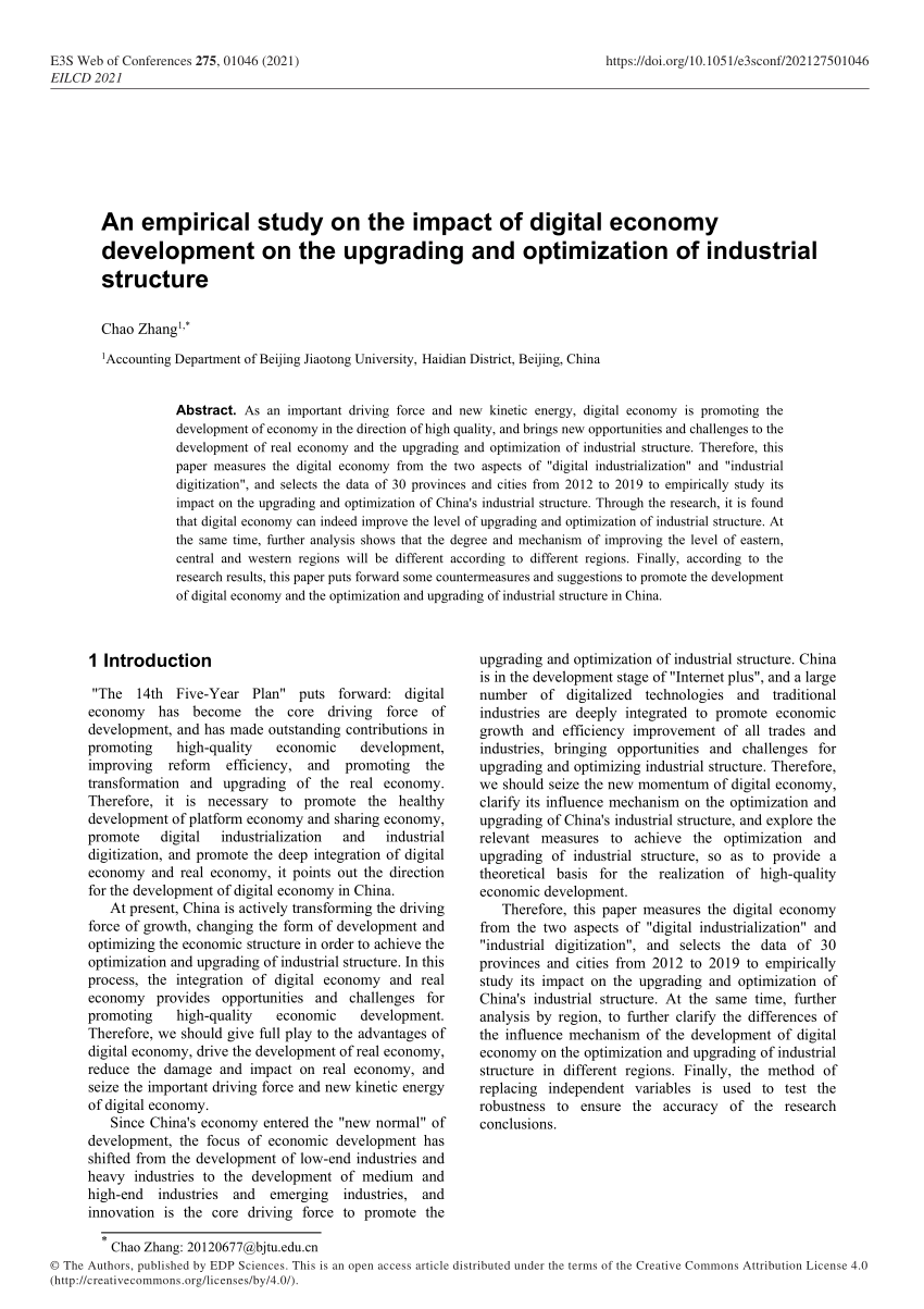 digital economy dissertation topic