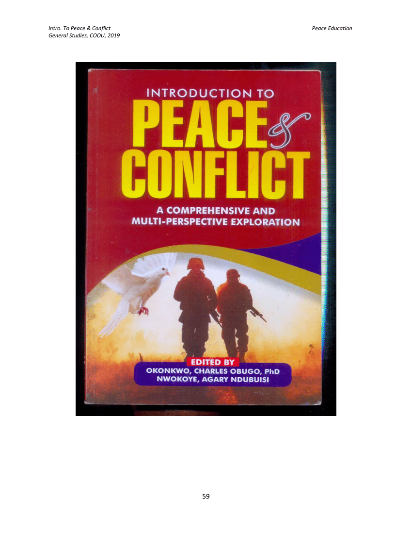 thesis on peace and conflict resolution pdf