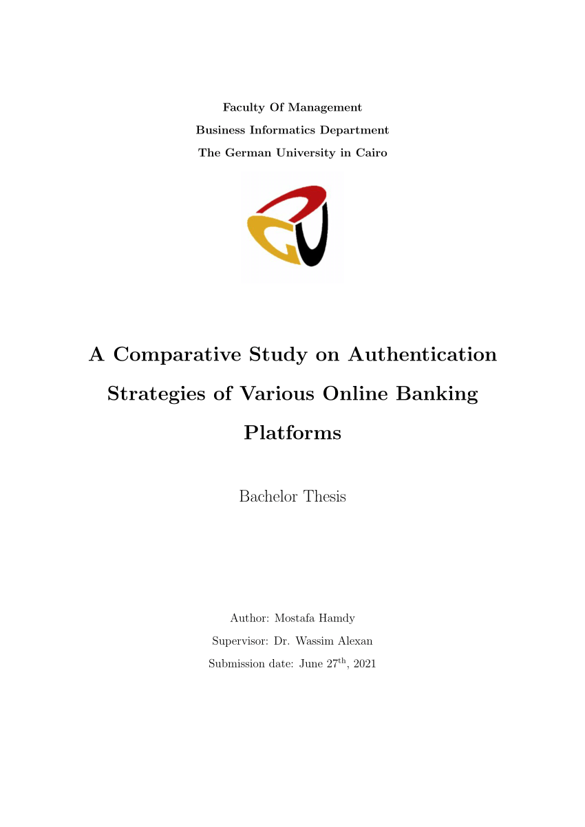 thesis on online banking