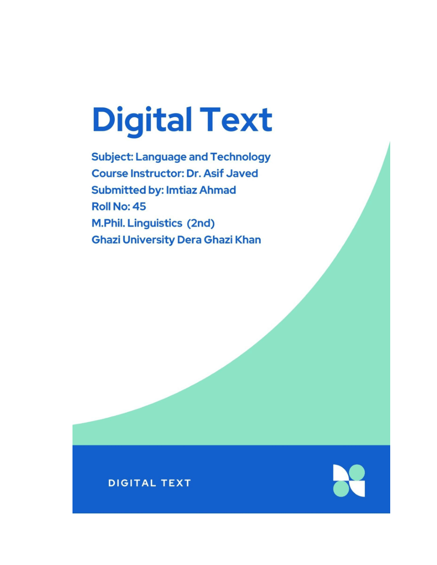 Digital, Free Full-Text