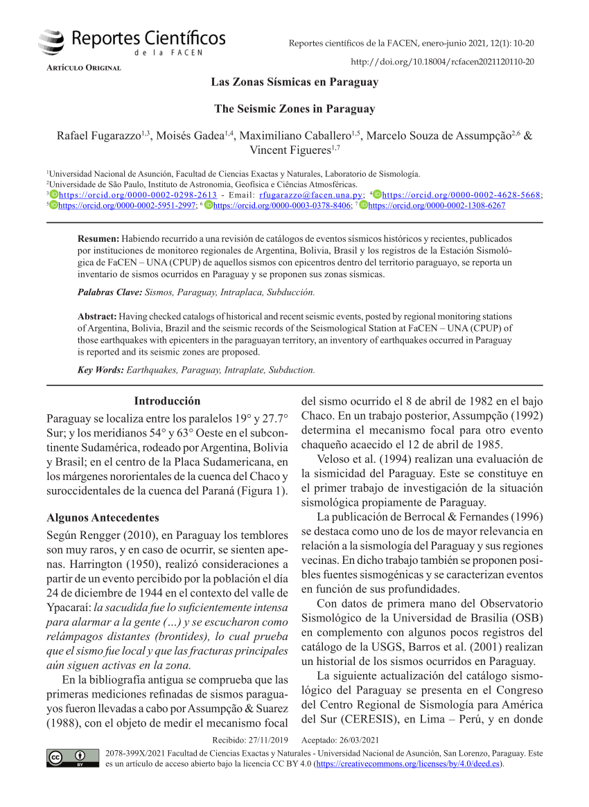 PDF Las Zonas S smicas en Paraguay