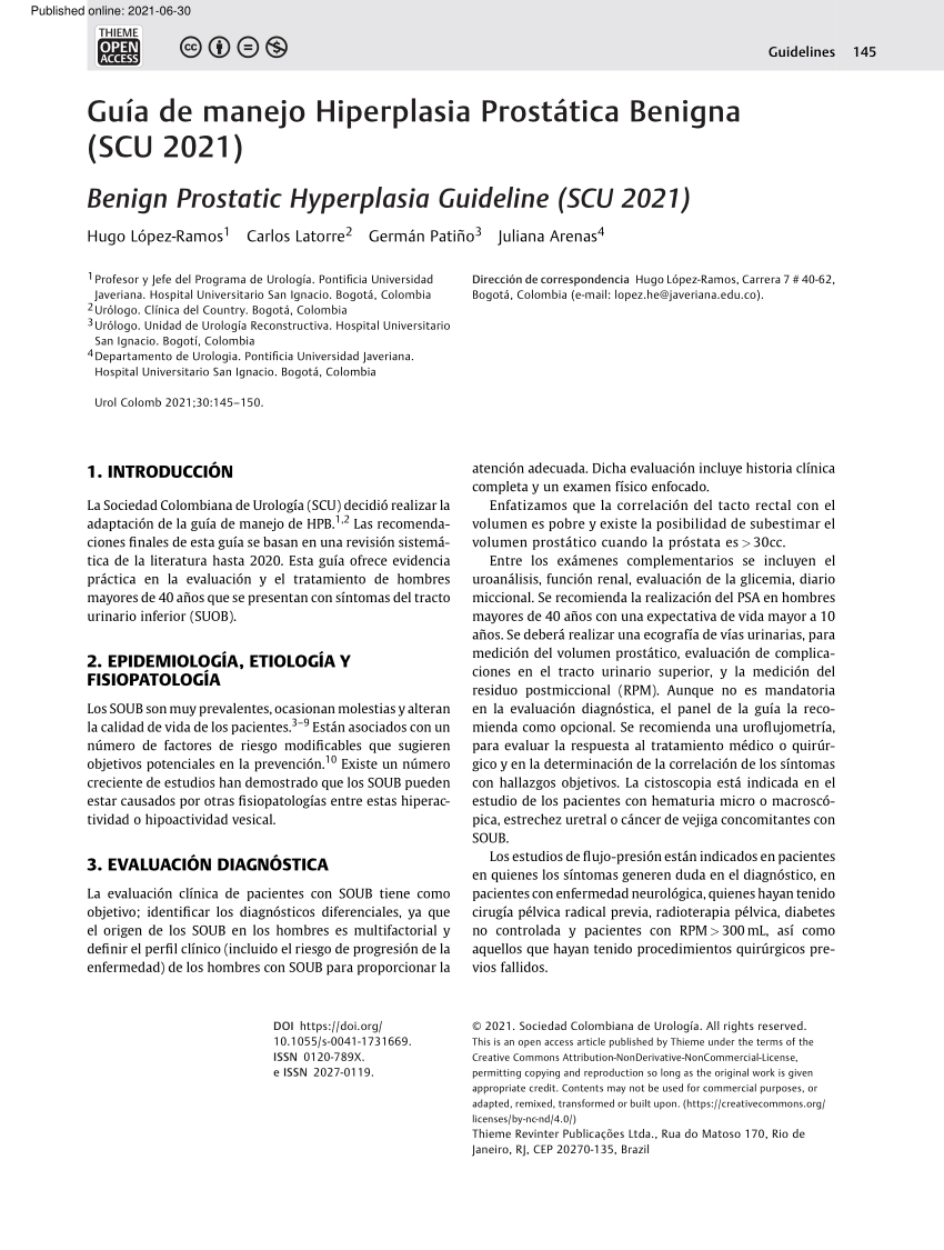 hiperplasia benigna de prostata pdf 2019