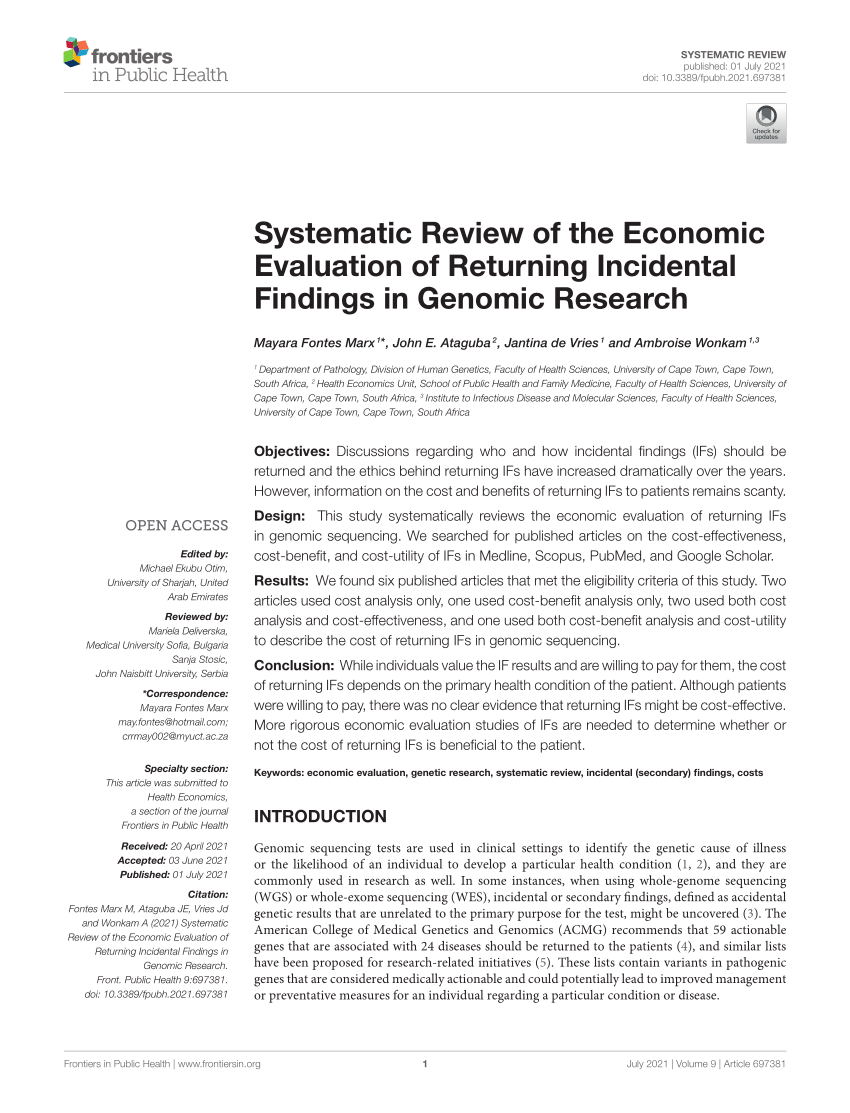 return of incidental findings in genomic research